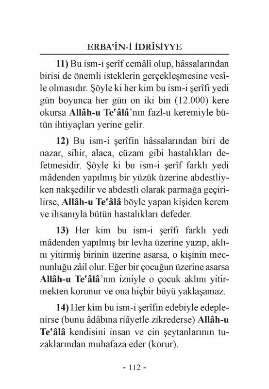 Erbaini%20İdrisiyye%20%20İdris%20Asa%20İndirilen%2040%20İsmi%20Şerif