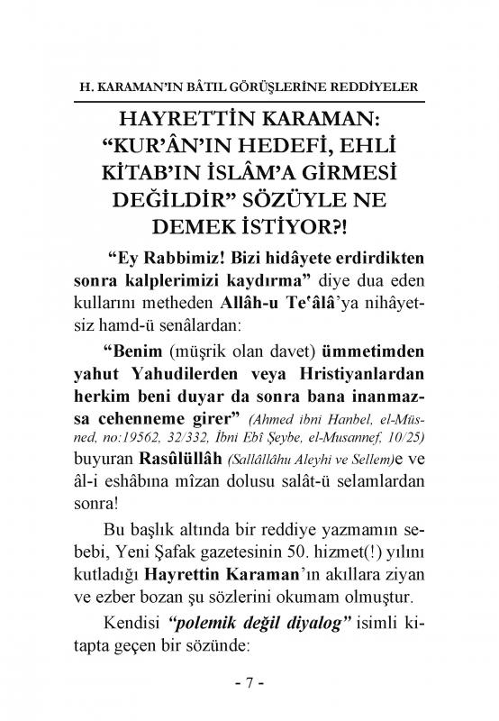 Hayrettin%20Karamanın%20Batıl%20Görüşlerine%20Reddiyeler%20Lalegül%20Yayıncılık