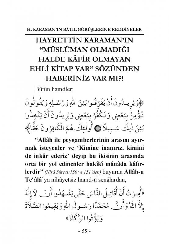 Hayrettin%20Karamanın%20Batıl%20Görüşlerine%20Reddiyeler%20Lalegül%20Yayıncılık