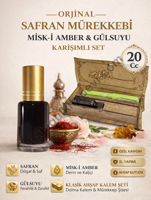 Kırmızı%20Safran%20Mürekkebi%20ve%20Safran%20Kalemi%20Seti