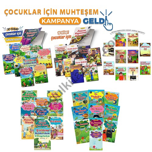 Çocuklar için Muhteşem kampanya Toplam 50 Kitap