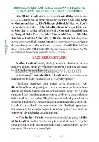 Faziletli Kırk Salavatı Şerife | Lalegül Yayıncılık
