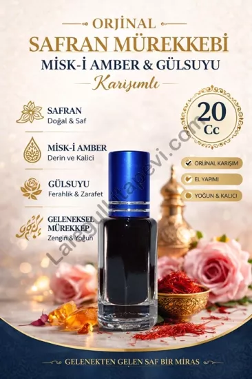 Orjinal Safran Mürekkebi Misk-i Amber Gülsuyu