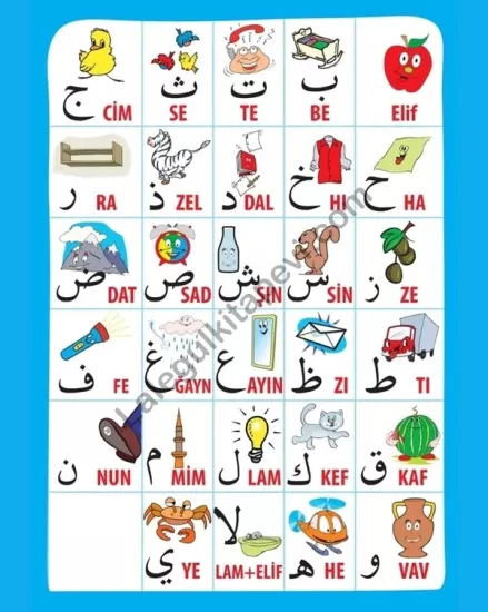 Çıkartmalı Boyamalı Elmalı Elifba 10 Adet