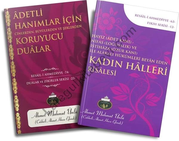Kadın Halleri Risalesi Adetli - Hanımlar İcin Koruyucu Dualar  2 Kitap