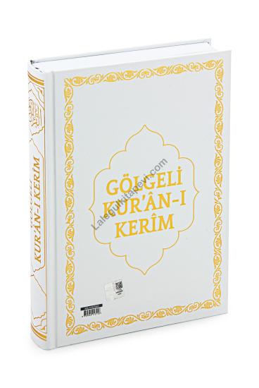 Gölgeli Kuranı Kerim Orta Boy Beyaz Kalem Hediyeli