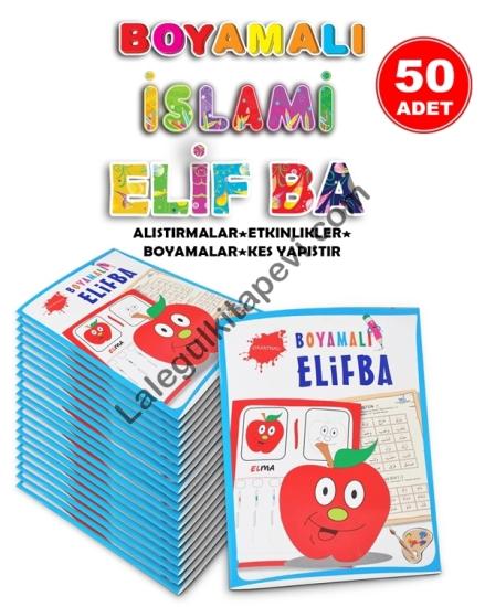 Çıkartmalı Boyamalı Elmalı Elifba 50 Adet