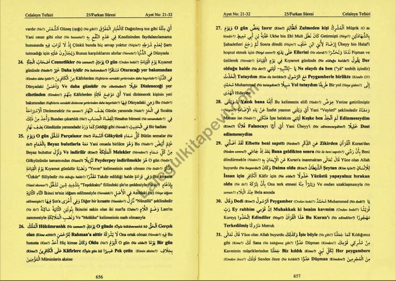 Kelime Anlamlı ve Açıklamalı Tercüme Celaleyn Tefsiri (5 Cilt)