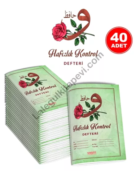 Hafızlık Kontrol Defteri 40 Adet