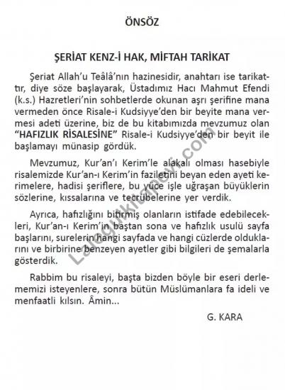Hafızlık Risalesi Roman Boy