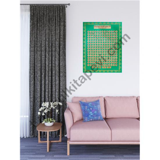 Pygamber Efendimizin (S.A.V) 201 Ismi Şerif Levhası