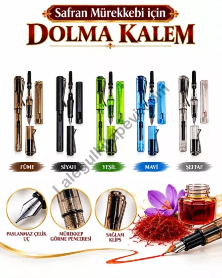 Safran Mürekkebi için Dolma Kalem