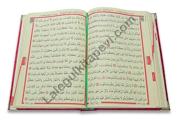 Çatlak Boyalı Hediyelik Kuranı Kerim Kırmızı