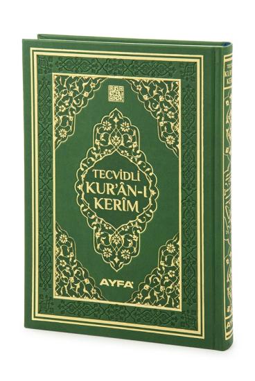 Tecvidli Kuranı Kerim  Termo Deri Rahle Boy Yeşil Renkli