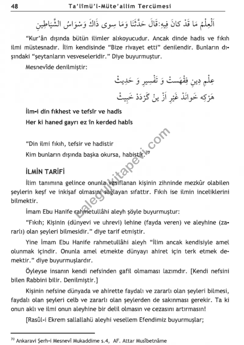 Talimül%20Müteallim%20Tercümesi%20ve%20Arapçası